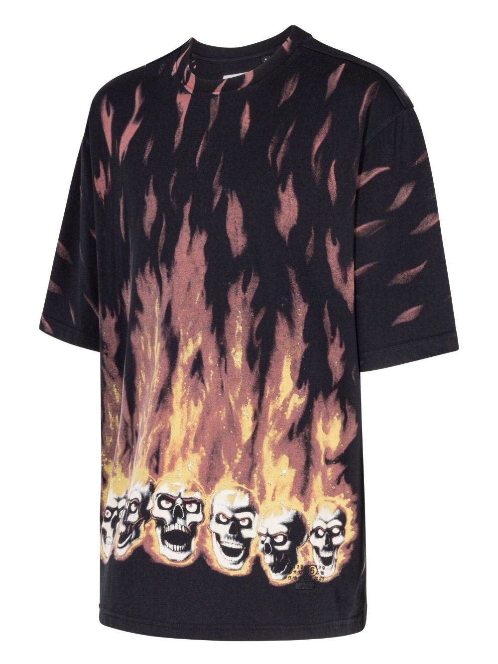 Image 2 of Supreme x MM6 Maison Margiela flame-print T-shirt