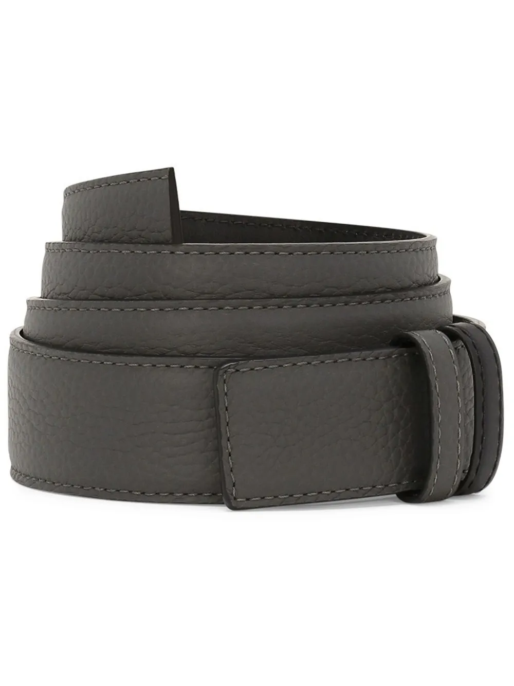 Dolce & Gabbana Leren riem Grijs