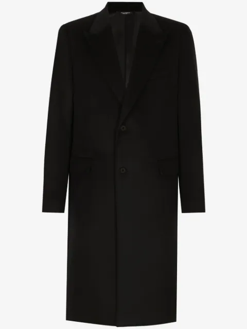 Dolce & Gabbana single-breasted cashmere coat