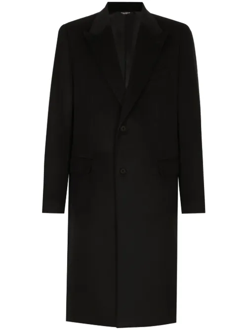 Manteau en cachemire à simple boutonnage - Dolce & Gabbana - Modalova