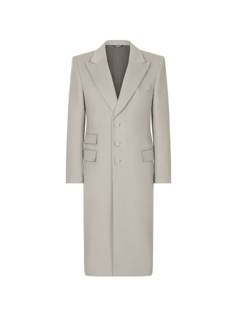 Dolce & Gabbana single-breasted cashmere coat