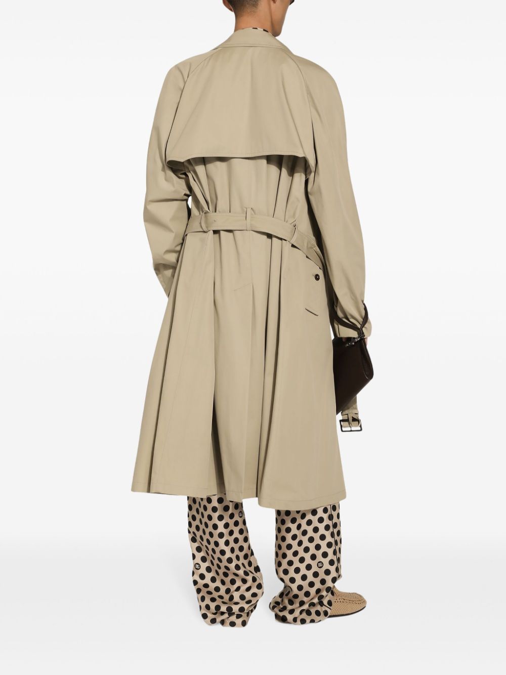 Dolce & Gabbana Trenchcoat met dubbele rij knopen Beige