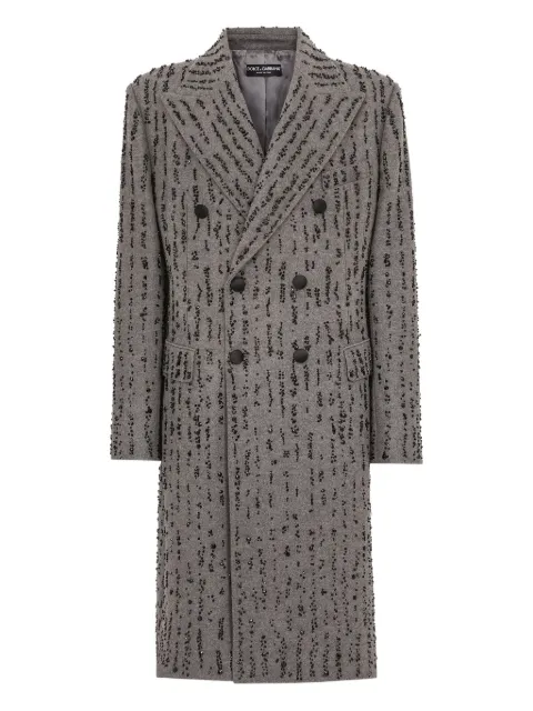 Dolce & Gabbana embellished double-breasted coat