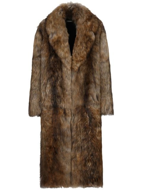 Dolce & Gabbana shearling long coat 