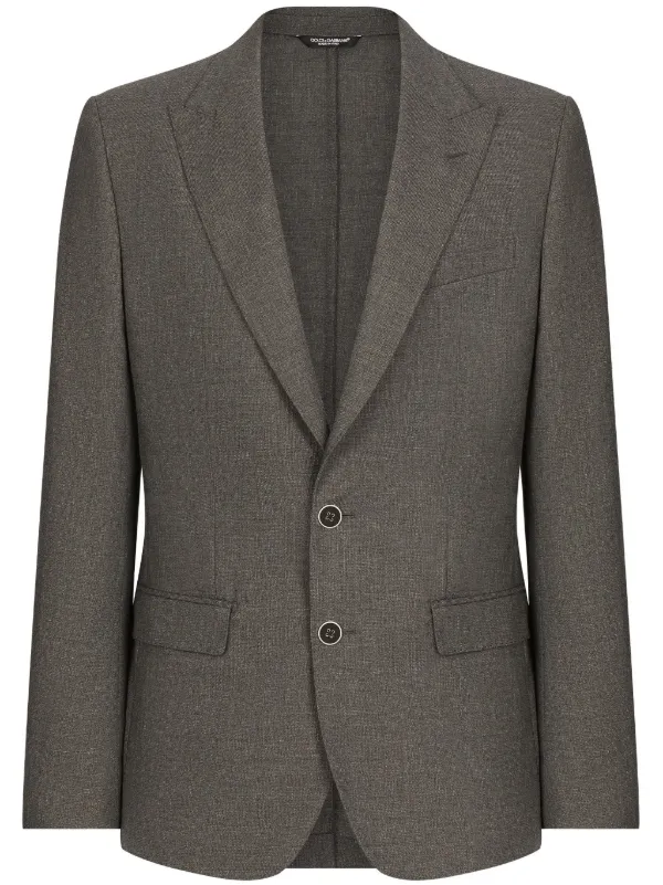 ボトムスその他 Dolce & Gabbana Grey Virgin Wool Blend Blazer 23608290_54511335_600.jpg