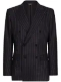Dolce & Gabbana pinstripe double-breasted jacket - Black