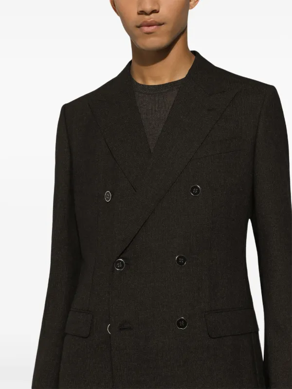 Dolce & Gabbana Wool double-breasted Jacket | Grey | FARFETCH GE