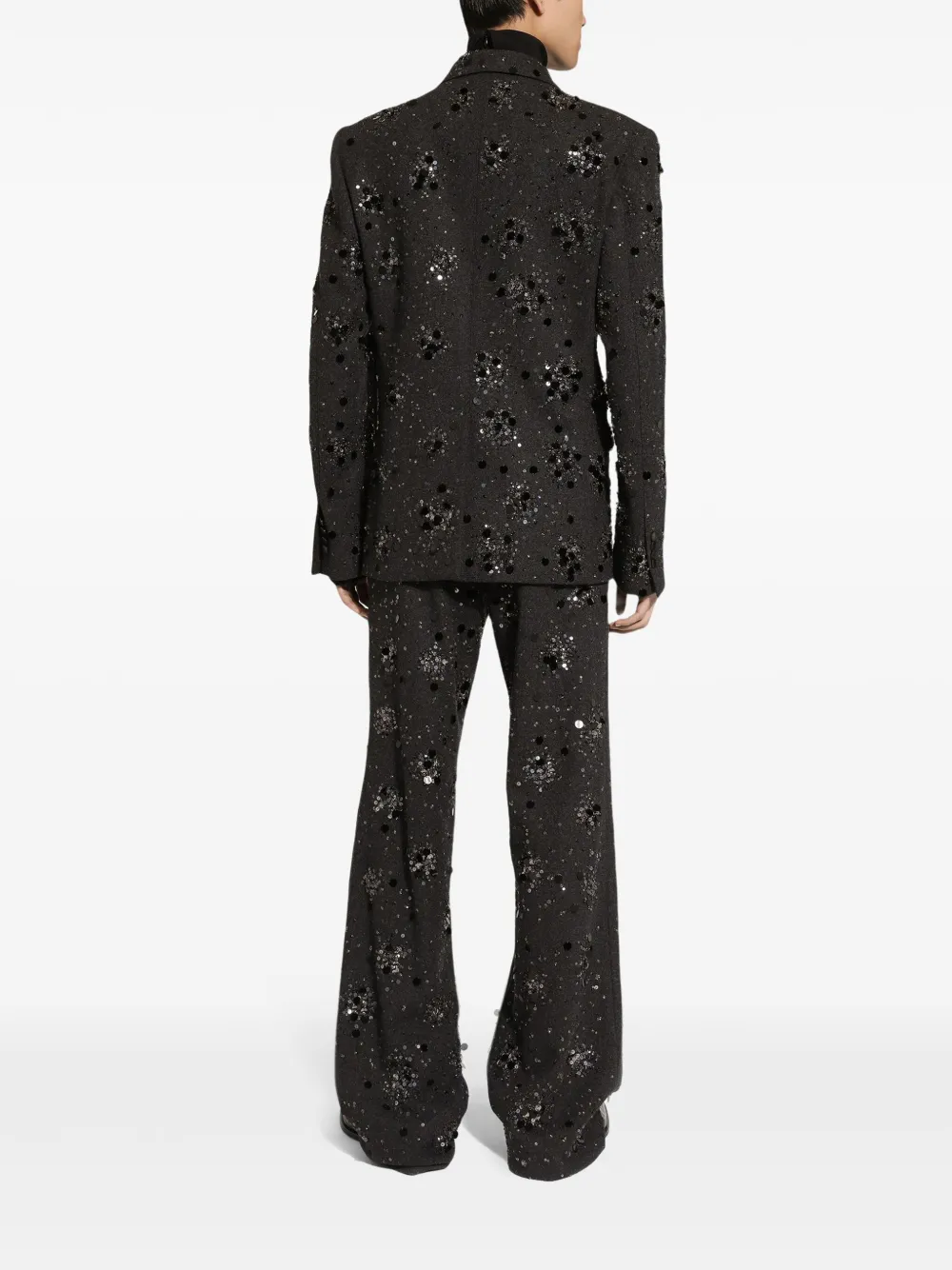 Dolce & Gabbana Blazer verfraaid met pailletten Zwart