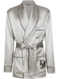 Dolce & Gabbana silk pajama shirt - Grey