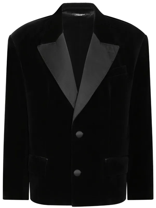 【送料&関税込】Dolce & Gabbana Blazer Dolce & Gabbana single-breasted Blazer | Black | FARFETCH PL