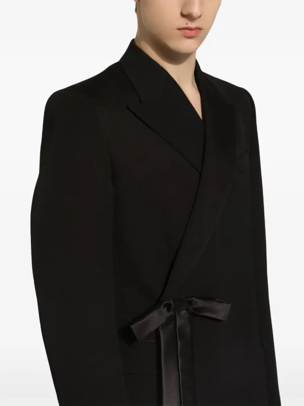 Dolce & Gabbana bow-embellished Blazer | Black | FARFETCH