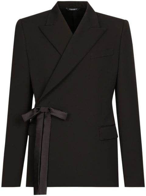 Dolce & Gabbana blazer à détail de nœud