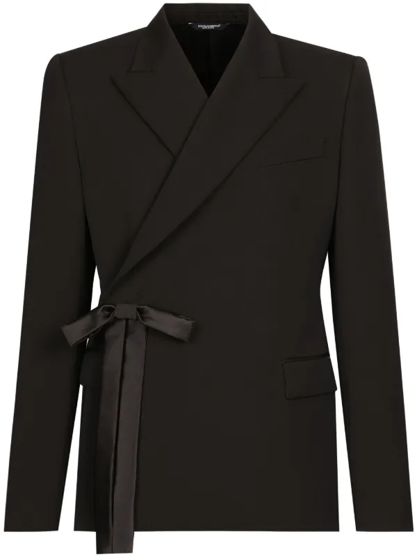 ジャケット Dolce & Gabbana 'Mambo' blazer Dolce & Gabbana bow-embellished Blazer | Black | FARFETCH