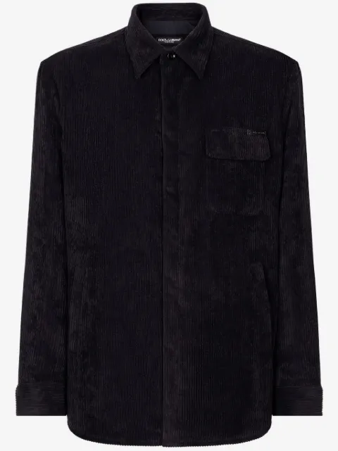 Dolce & Gabbana sobrecamisa de pana