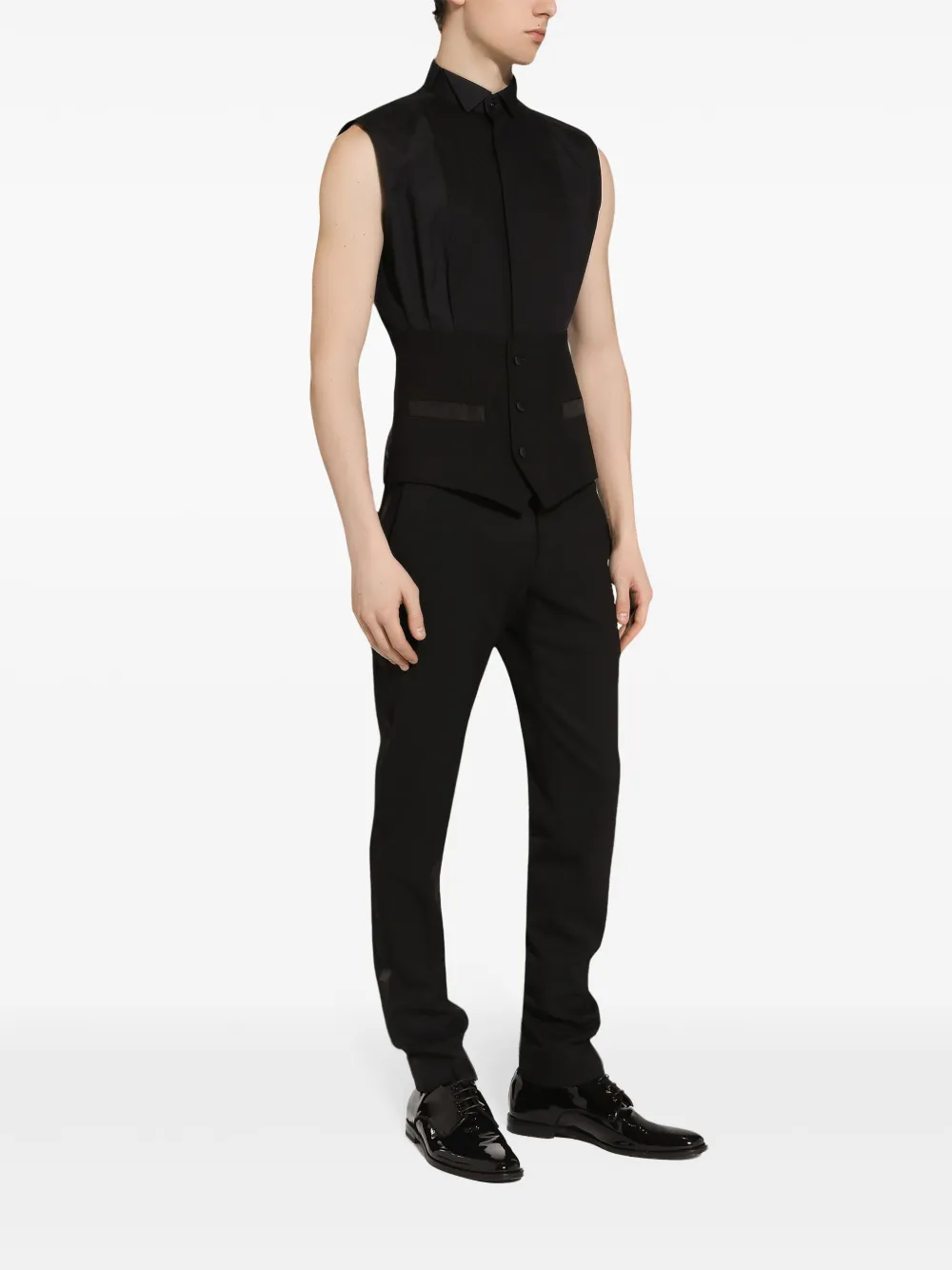 Dolce & Gabbana Mouwloos overhemd Zwart
