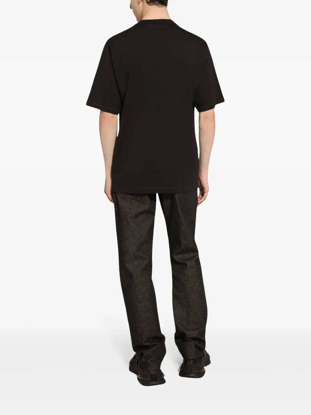 Dolce & Gabbana Katoenen T-shirt met logoprint Zwart