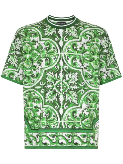 Dolce & Gabbana Majolica cotton t-shirt 