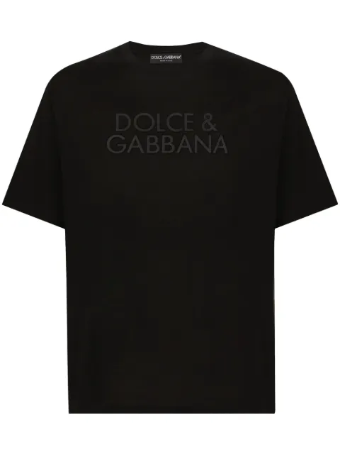 Dolce & Gabbana playera con logo bordado