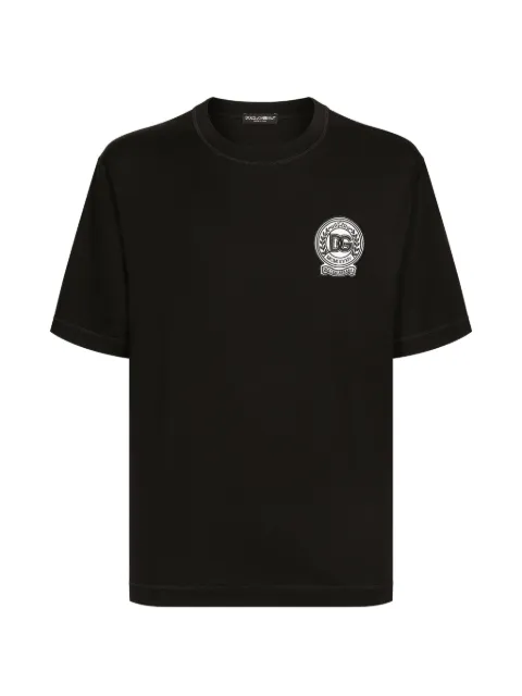 Dolce & Gabbana DG-embroidered cotton T-shirt