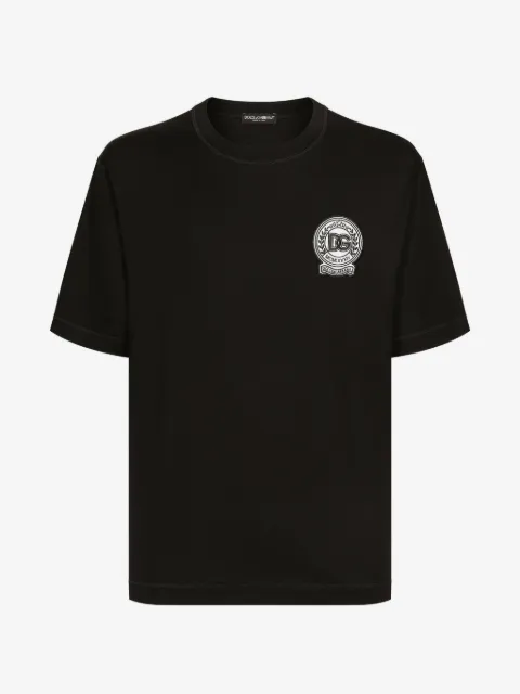 Dolce & Gabbana DG-embroidered cotton T-shirt