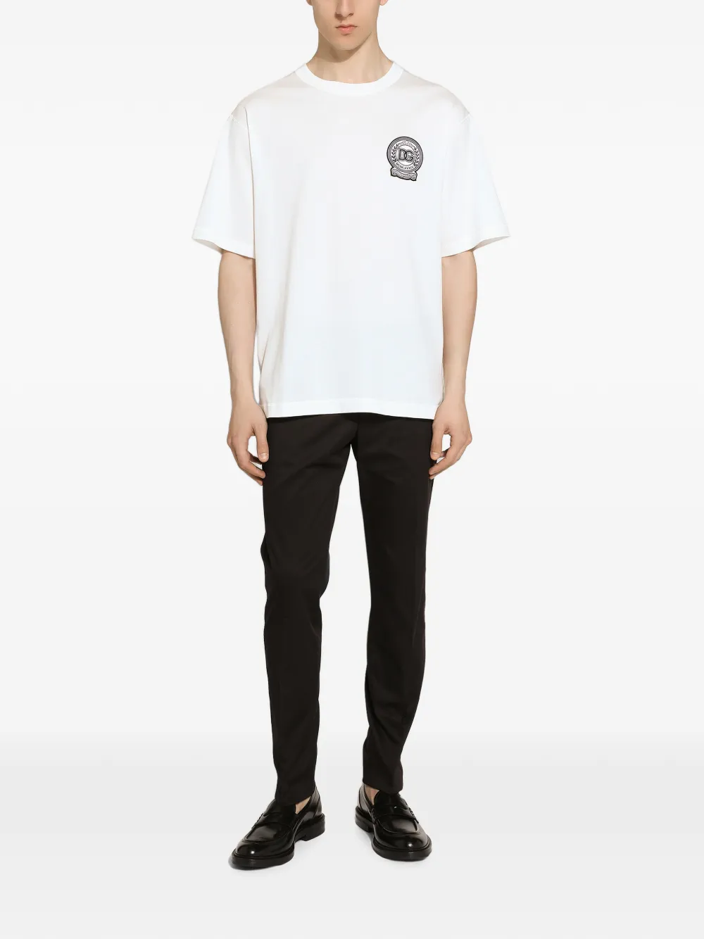Dolce & Gabbana Katoenen T-shirt met borduurwerk Wit