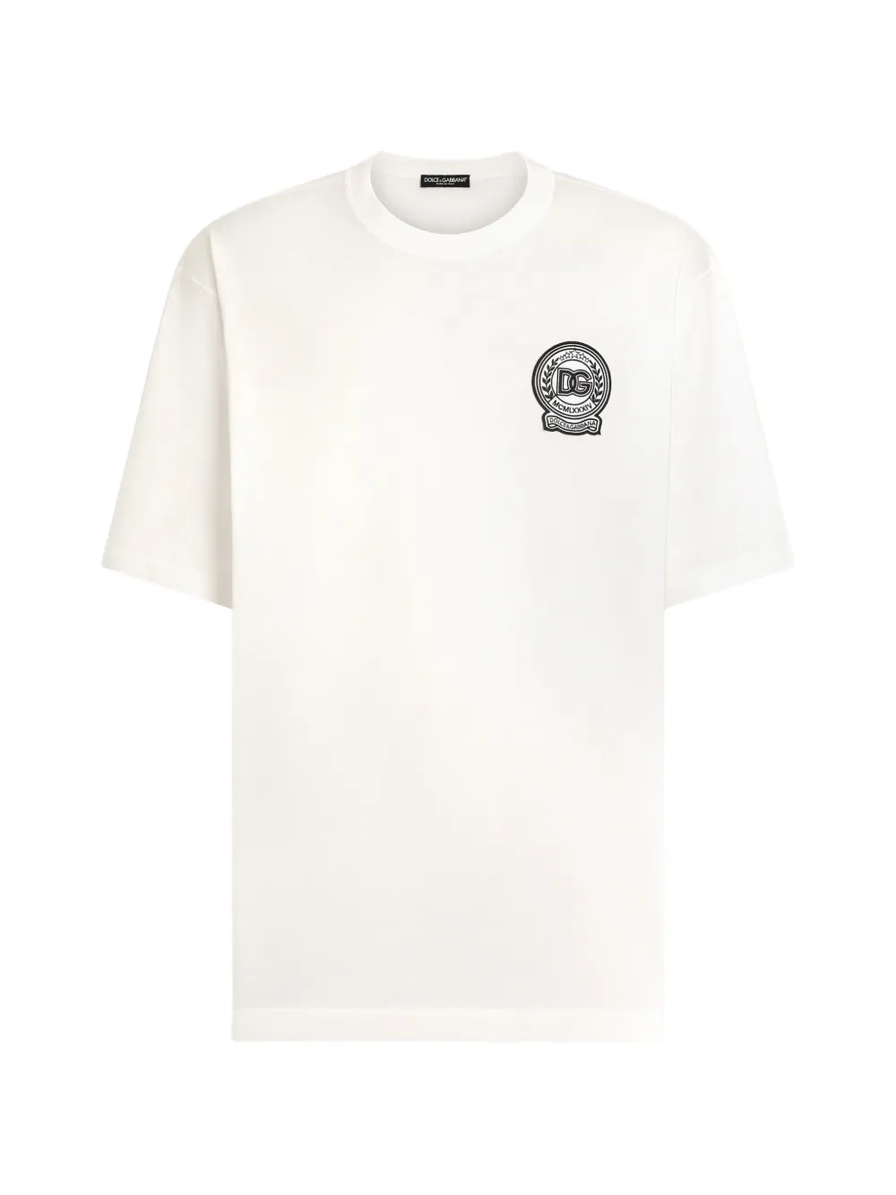 Dolce & Gabbana Katoenen T-shirt met borduurwerk Wit