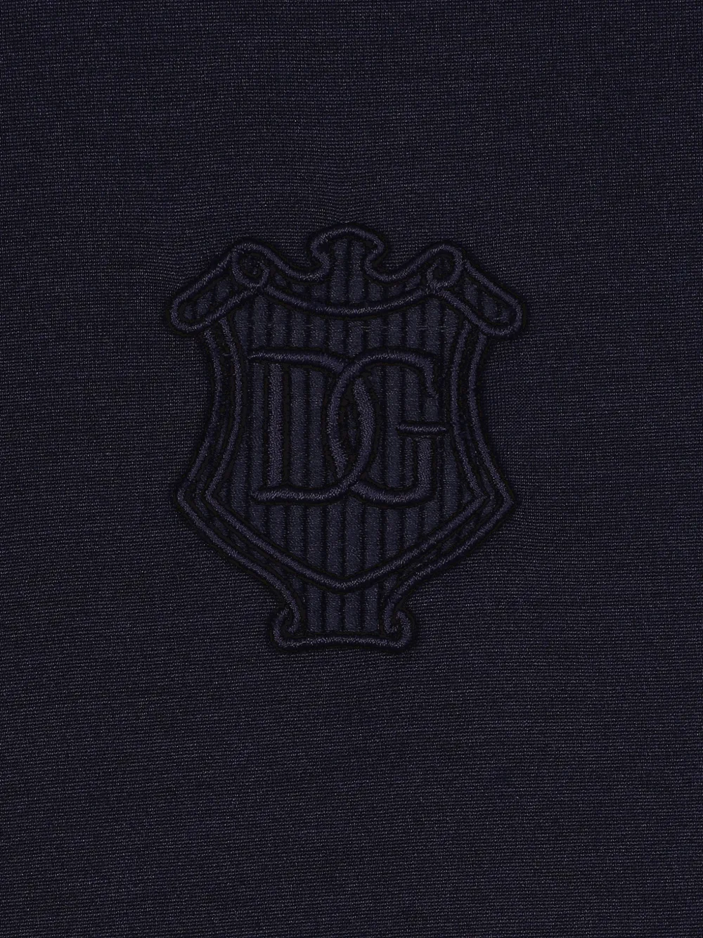 Dolce & Gabbana Heraldic DG T-shirt met geborduurd logo Blauw