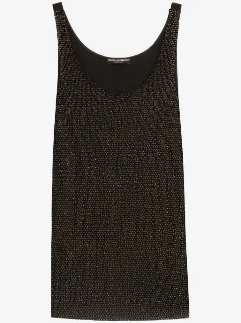 Dolce & Gabbana satin sleeveless tank top