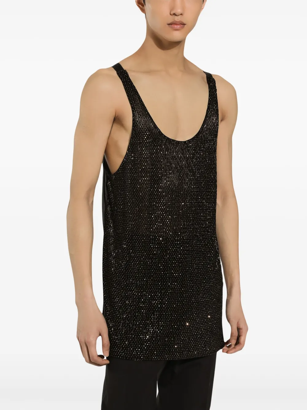 Dolce & Gabbana Satijnen tanktop Zwart