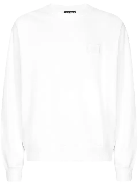 Dolce & Gabbana sudadera con aplique del logo