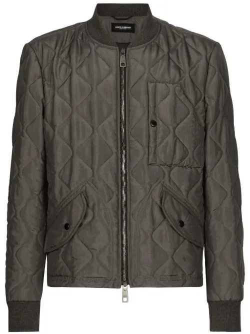 Veste bomber à design matelassé - Dolce & Gabbana - Modalova