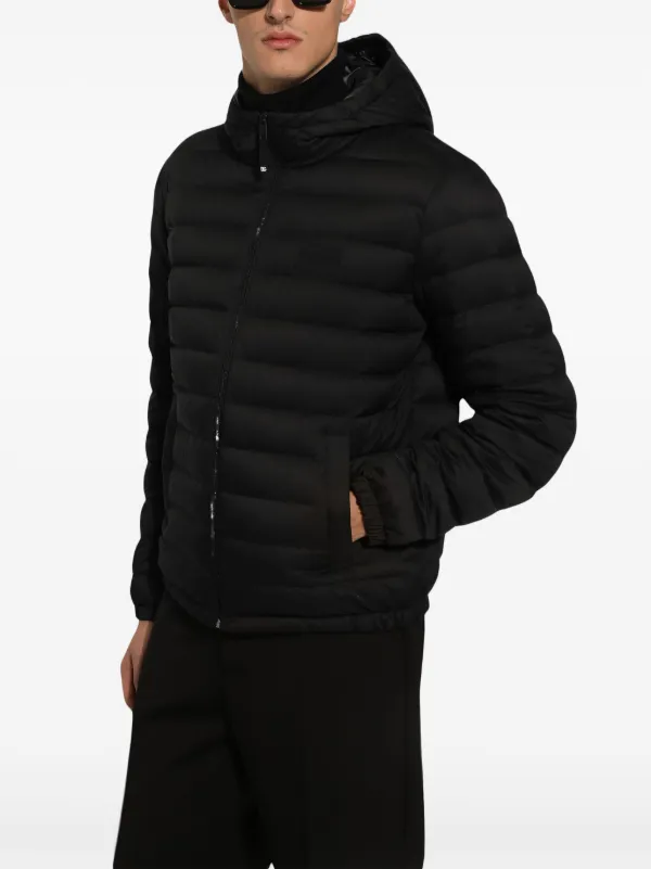 ジャケット・アウター DOLCE&GABBANA puffer jacket black Dolce & Gabbana logo-appliqué Puffer Jacket | Black | FARFETCH