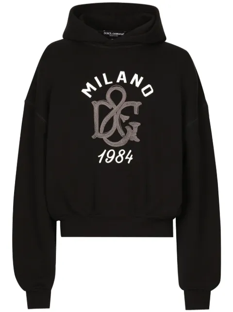 Dolce & Gabbana appliqué-logo hoodie