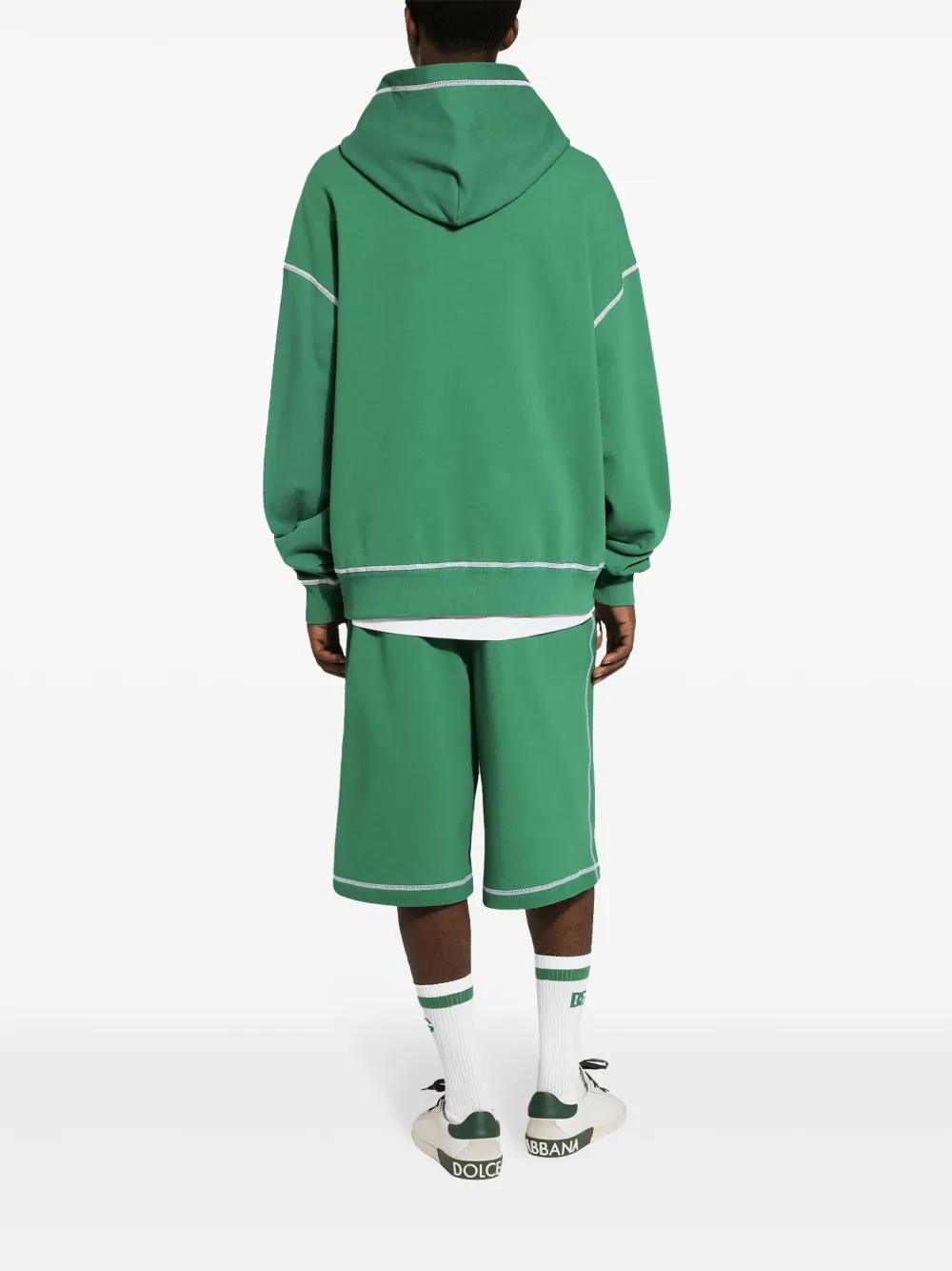 Dolce & Gabbana Hoodie met logoprint Groen