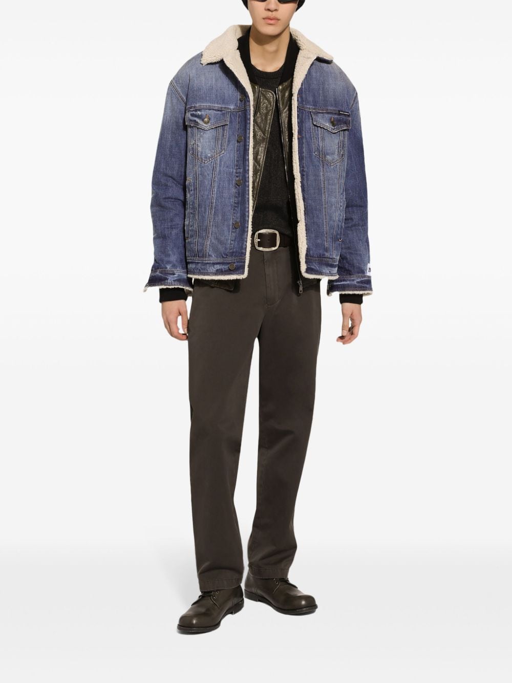 Shop Dolce & Gabbana Denim Jacket In Blue