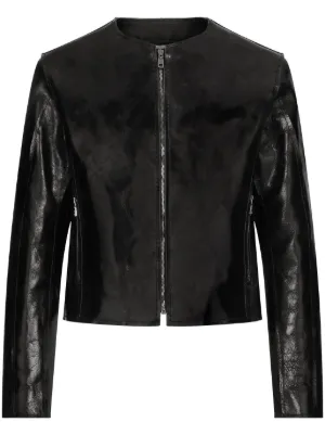 Dolce & Gabbana ドルチェ＆ガッバーナ レザージャケット - FARFETCH