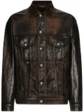 Dolce & Gabbana Coated denim jacket - Brown