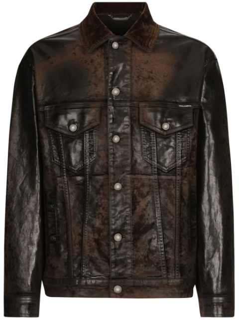 Dolce & Gabbana Coated denim jacket 