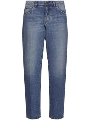 Dolce & Gabbana logo-patch Jeans | Blue | FARFETCH CA