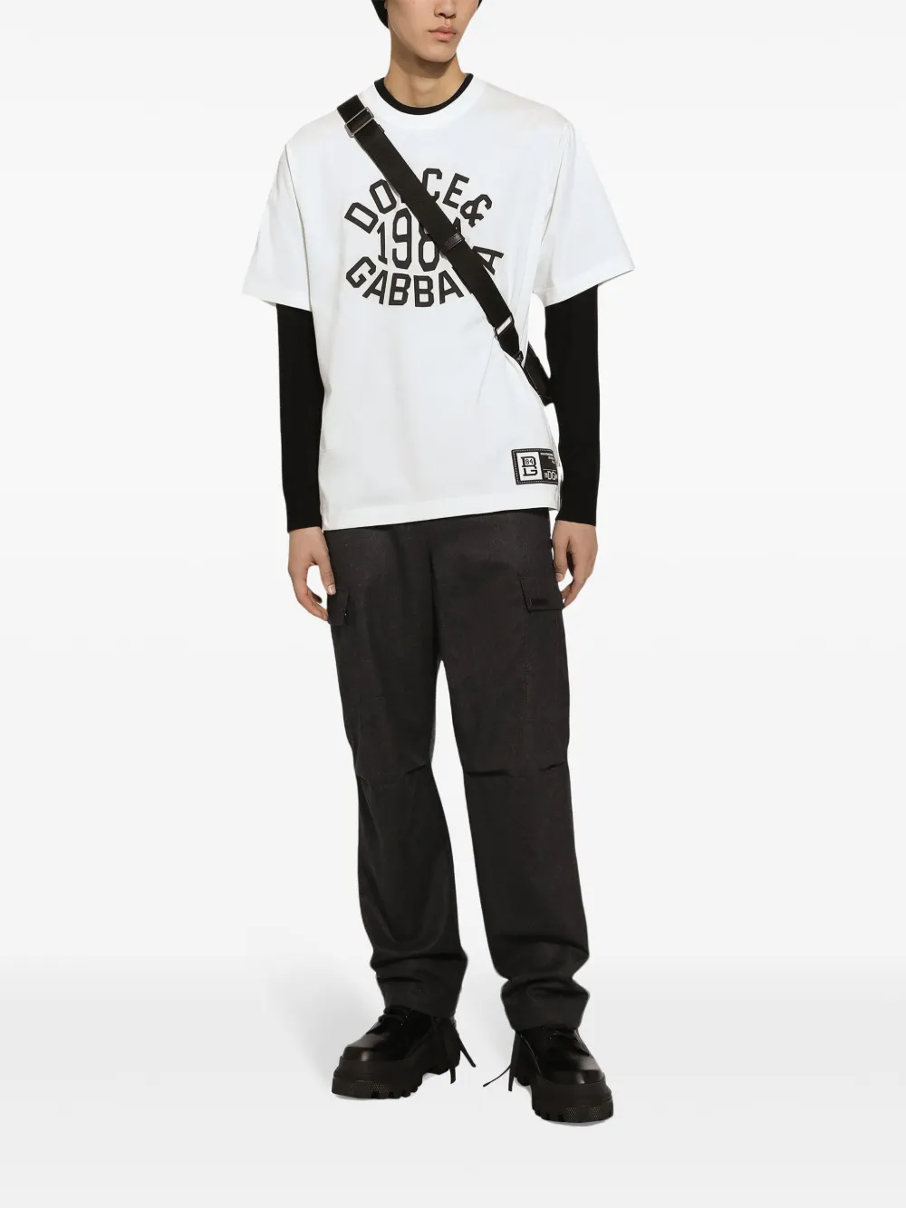 Dolce & Gabbana Cargo broek van scheerwol Grijs