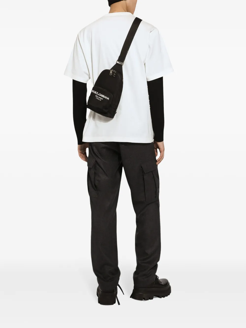 Dolce & Gabbana Cargo broek van scheerwol Grijs