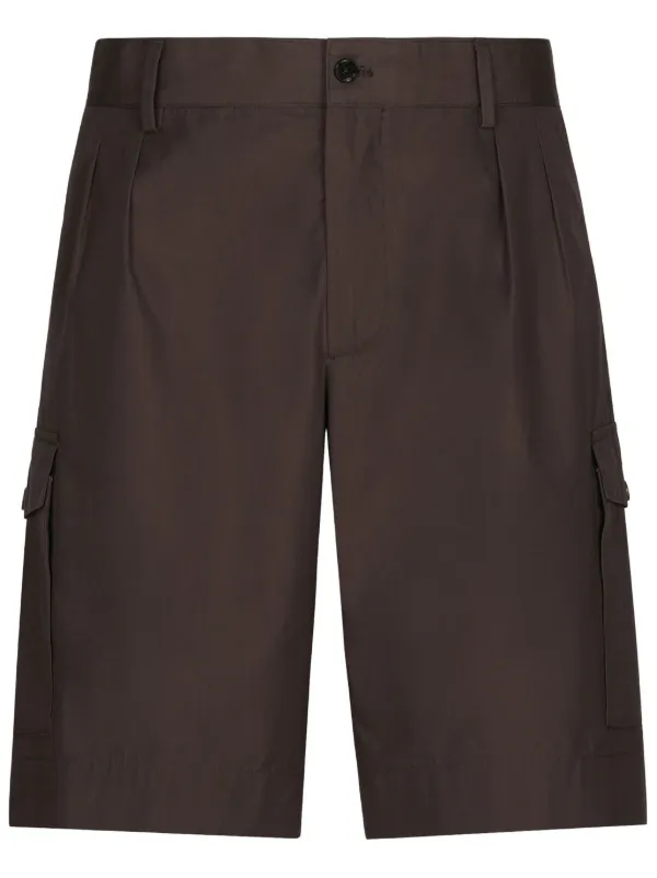 【送料&関税込】Dolce & Gabbana Cotton Shorts Cotton gabardine shorts in Black for Men | Dolce&Gabbana® US