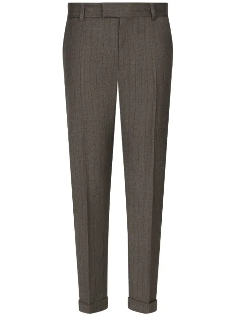 Dolce & Gabbana pantalones con rayas diplomáticas estampadas