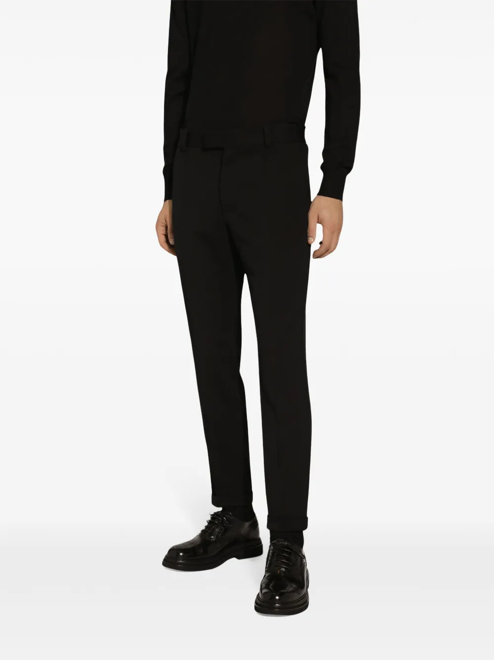 Dolce & Gabbana Broek met toelopende pijpen Zwart