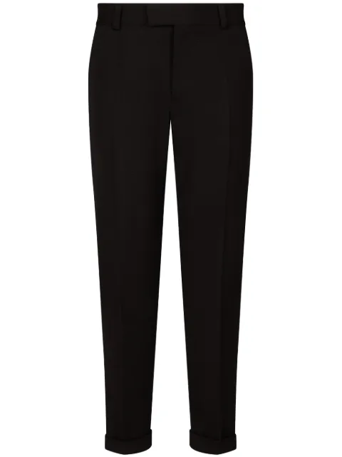 Dolce & Gabbana pressed-crease tapered trousers
