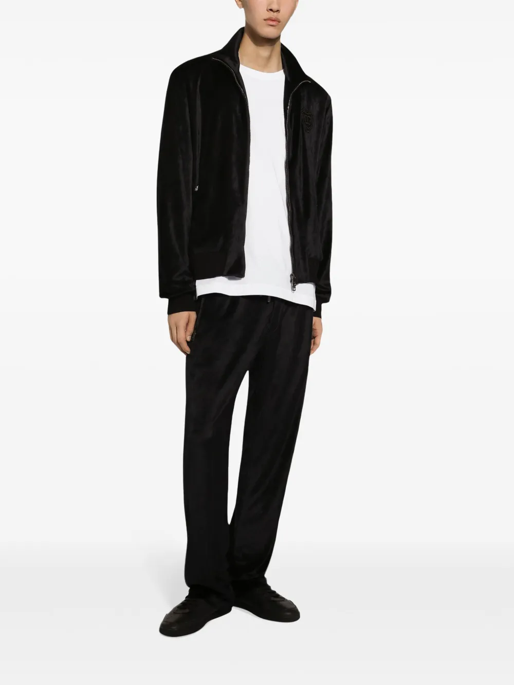 Dolce & Gabbana Trainingsbroek met logopatch Zwart