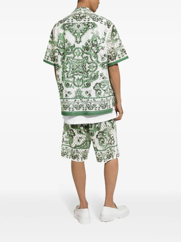 【関税込み】dolce & gabbana Maiolica' print bermuda shorts Dolce & Gabbana Maiolica' Print Bermuda Shorts | THE LIST
