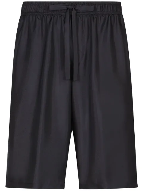 Dolce & Gabbana shorts deportivos de seda bordados