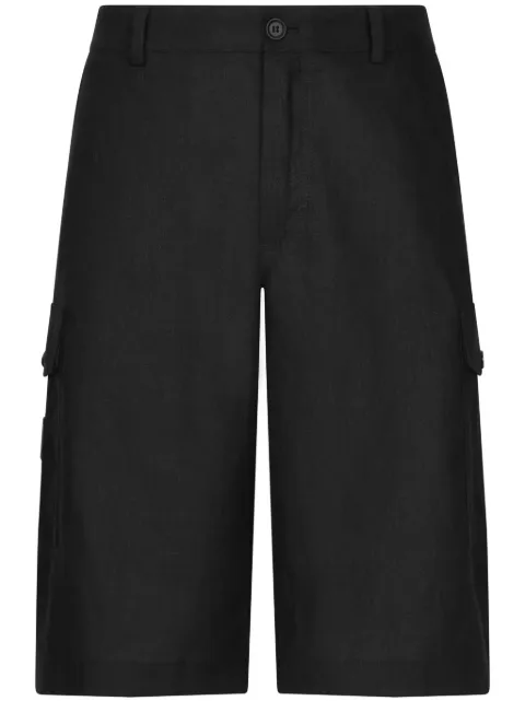 Dolce & Gabbana straight-leg linen cargo shorts