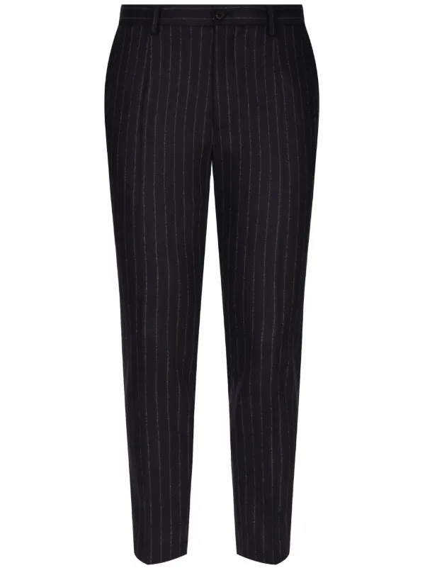 Dolce & Gabbana ストライプ テーラードパンツ | ブラック | FARFETCH JP